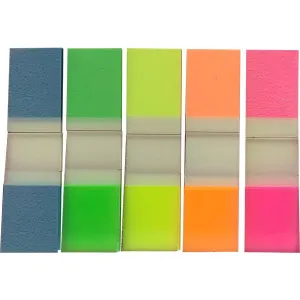Indexovací záložka PP 12x45mm 5 fluo barev