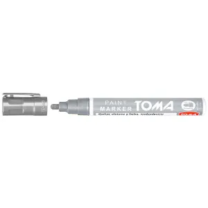 Olejový popisovač Toma, stříbrný 2,5mm kulatý hrot (TO-440 9 4)