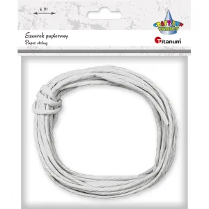 Papírová šňůra řady Titanum Craft-Fun šedá 5 m (G47)