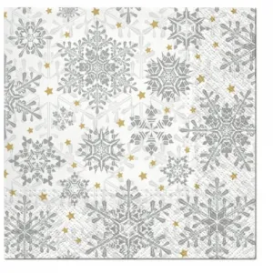 Ubrousky Paw Lunch BN Snowy Baubles - bílé 330 mm x 330 mm (SDL057800)