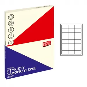 Samolepicí štítek Grand A4 - bílý 64,6 mm x 33,8 mm (006)