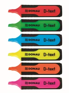 Zvýrazňovač Donau D-Text červený (7358001EN-04)