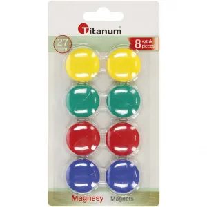 Titanum kulatý magnet 27 mm - různé 27mm