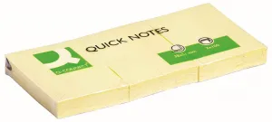 Q-Connect samolepicí bločky žluté 100k 38mm x 51mm (KF10500)