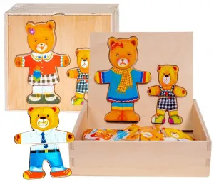 Dřevěné puzzle s medvídkem Anek (SPW83595)