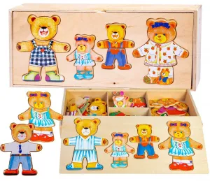 Dřevěné puzzle s medvídky Anek (SPW83594)