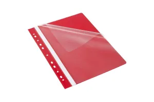 Složka s klipy Bantex A4 - červená (400076707)