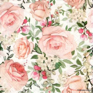 Ubrousky Paw Gorgeous Roses - mix 330 mm x 330 mm (SDL122600)