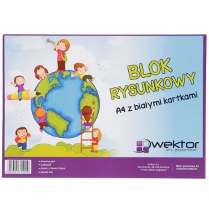 Kreslicí blok Vector A4 bílý 80g 20k 210mm x 297mm