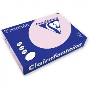 Barevný papír Trophee A4 - růžový 160g (xca41017)