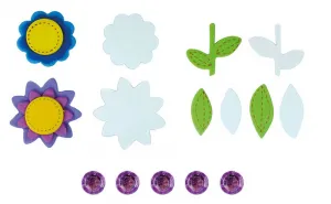 Nálepka (samolepka) Titanum Craft-Fun Series pěna Flowers (4669)