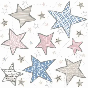 Ubrousky Pol-mak s hvězdičkou - mix 330 mm x 330 mm (Sd GW)