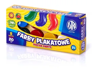 Barva plakátových barev Astra: mix 20 ml 8 barev. (83112903)