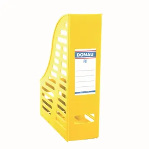 Vertikální box na dokumenty Donau A4 - žlutý (7464001-11)