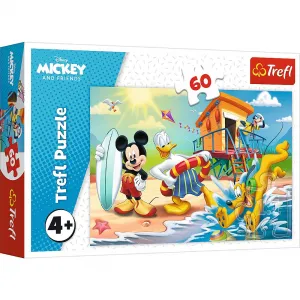 Puzzle Trefl Zajímavý den Mickey a přátelé 60 el. (17359)