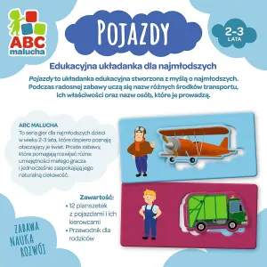 Vzdělávací hra Trefl ABC Toddlers Vehicles (01942)