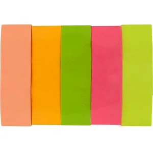 Papírová indexovací záložka 15x50mm 5 fluo barev