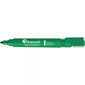 Permanentní popisovač Titanum, zelený, 2,0mm kulatý hrot (PY1026-02)
