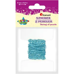 Titanum Craft-Fun Series kreativní korálky na šňůrce modré (16199D)