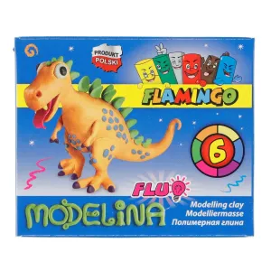 Modelovací hmota Flamingo 6 fluo barev