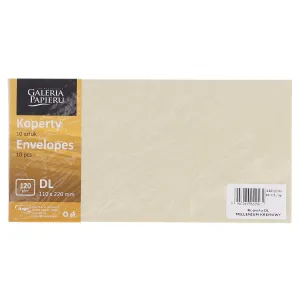 Obálka Galerie Papieru MILLENIUM DL - krémová 110 mm x 220 mm (282202)