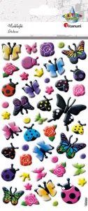 Titanum Craft-Fun Series vypouklé samolepky motýli, berušky, květiny (PPA005)