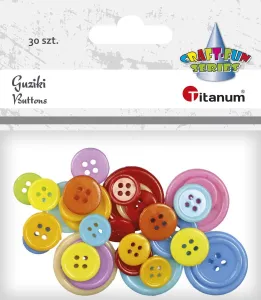 Knoflíky řady Titanum Craft-Fun mix 30 ks