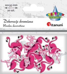 Titanum Craft-Fun Series dřevěné ozdoby plameňáci (MTCR-WDC878)