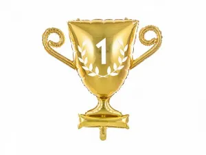Fóliový balónek Partydeco Cup, 64x61cm, zlatý (FB110M-019)