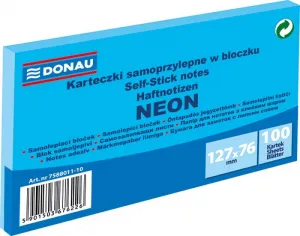 Donau Neonově modré 100k samolepicí bankovky 127 mm x 76 mm (7588011-10)