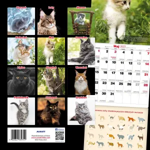 Vícepanelový nástěnný kalendář Avanti 300 mm x 300 mm (KAD-9)