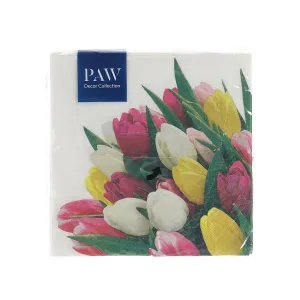 Ubrousky Tlapka tulipánů - mix 330 mm x 330 mm (SDL121500)