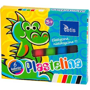 Tetis Plastelína mix 6 barev 15g (KP001-A)