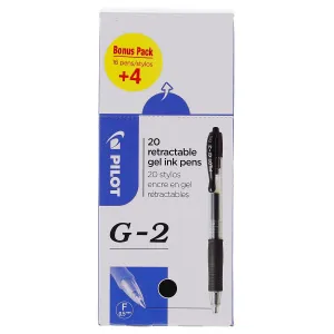 Gelové pero Pilot G2 (PIBLG2-B-BOX-20)
