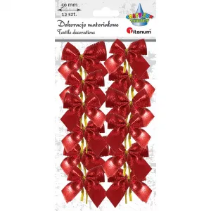 Titanum Craft-Fun Series látkové ozdobné mašle červené (19YH29-1)