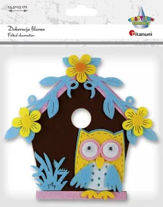 Titanum Craft-Fun Series plstěná krabička na ozdoby se sovou (20CR0312-14)