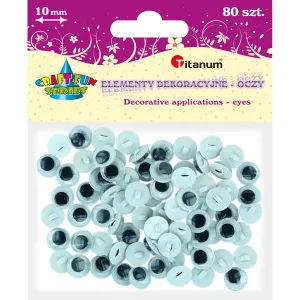 Titanum Craft-Fun Series očka pro šití 10mm 80 ks