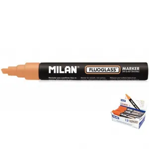 Milan specializovaný popisovač pro fluorescenční sklo, oranžový 2,0-4,0 mm zkrácený hrot (591293212)