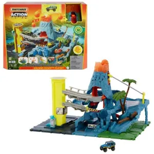Matchbox závodní dráha Skutečná dobrodružství sopka, světlo a zvuk (HHW21)