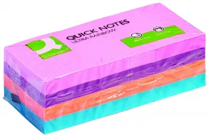 Q-Connect samolepicí bločky mix 100 ks 38 mm x 51 mm (KF02516)