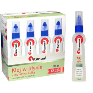 Tekuté lepidlo Titanum s kovovou kuličkou 50ml