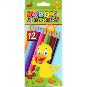 Šestihranné pastelky Titanum Duck Duck 12 barev (0215L12)