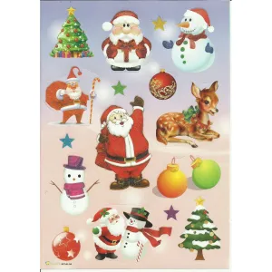 Nálepka (samolepka) Vánoce (D)