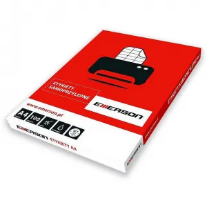 Samolepicí štítek Emerson A4 - bílý 105 mm x 42 mm (eta4105x424w)