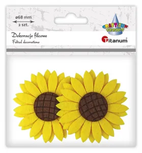 Titanum Craft-Fun Series plstěný ornament 3D slunečnice (WFB-005)
