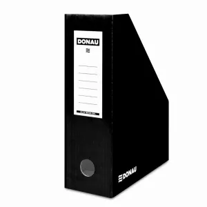 Vertikální box na dokumenty Donau - černý (7648101-01fsc)