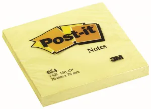 Samolepicí bločky Post-It žluté 100k 76 mm x 76 mm