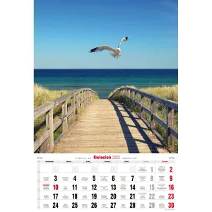 Pruhovaný nástěnný kalendář Avanti 320 mm x 470 mm (5901769621015)