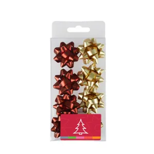 Arpex vánoční ozdoby soma samolepicí mašle 8 ks (BN4176)