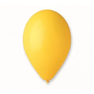 Godan BALON gumový balón PASTELOVÁ žlutá 300mm 20cal (G90/02/10)